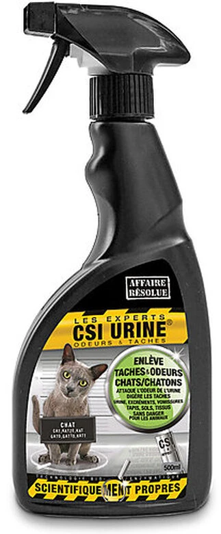 CSI Urine - Nettoyant Enzymatique Pour Chat - 500ml 3 CSI Urine - Nettoyant Enzymatique Pour Chat - 500ml