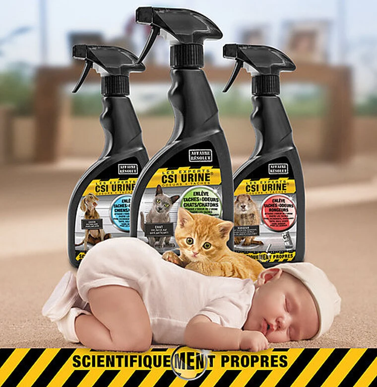 CSI Urine - Nettoyant Enzymatique Pour Chat - 500ml 4 CSI Urine - Nettoyant Enzymatique Pour Chat - 500ml – Image 2