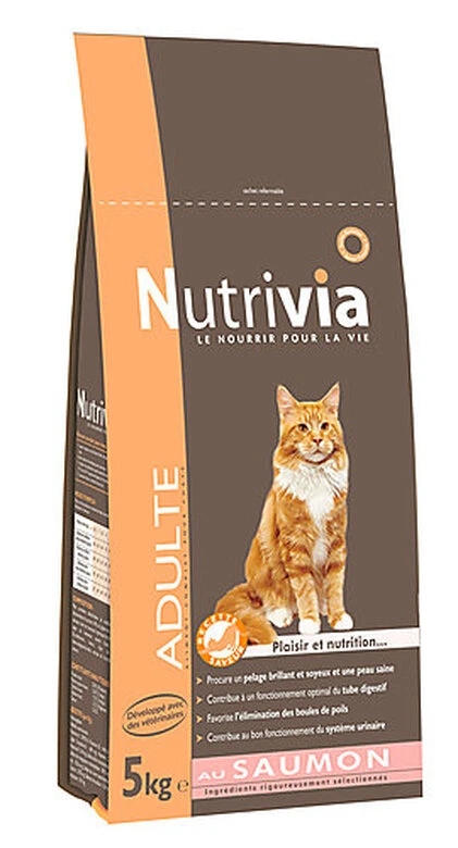 Nutrivia - Croquettes Au Saumon Pour Chat Adulte 3 Nutrivia - Croquettes Au Saumon Pour Chat Adulte