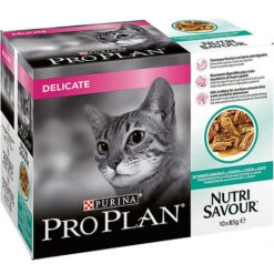 Pro Plan - Bouchée En Sauce NutriSavour Delicate Au Poisson Pour Chat - 10x85g
