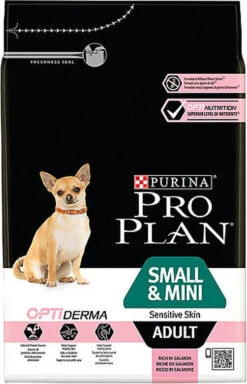 Pro Plan - Croquettes OPTIDERMA Small & Mini Sensitive Skin Saumon Pour Chien