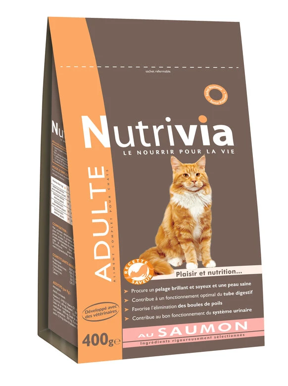 Nutrivia - Croquettes Au Saumon Pour Chat Adulte 5 Nutrivia - Croquettes Au Saumon Pour Chat Adulte – Image 3