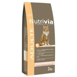 Nutrivia - Croquettes Au Saumon Pour Chat Adulte 6 Nutrivia - Croquettes Au Saumon Pour Chat Adulte -Chats Chiens Articles Magasin 1945