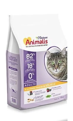 Animalis Nature - Croquettes à La Volaille Pour Chat - 4Kg