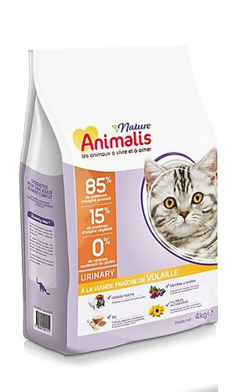Animalis Nature - Croquettes Urinary à La Volaille Pour Chat - 4Kg 3 Animalis Nature - Croquettes Urinary à La Volaille Pour Chat - 4Kg