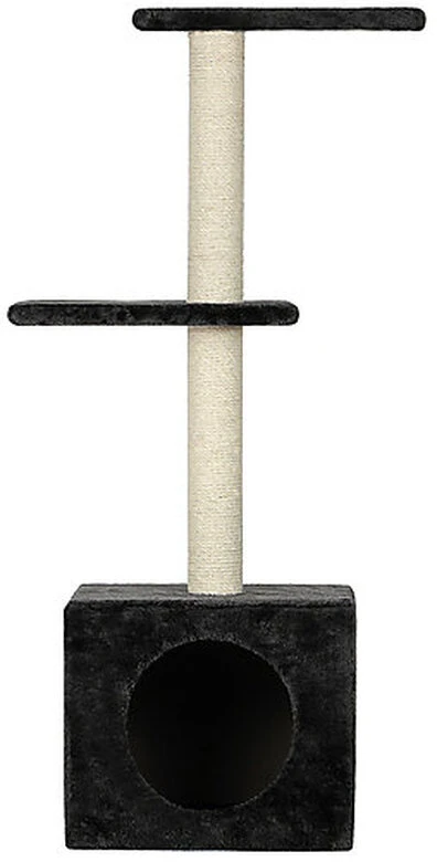 Animalis - Arbre à Chat Cube Avec 2 Plateaux - Noir 3 Animalis - Arbre à Chat Cube Avec 2 Plateaux - Noir