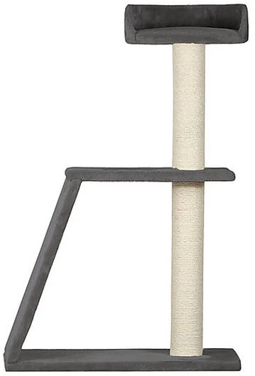 Animalis - Arbre à Chat Pan Inclinée - Gris 3 Animalis - Arbre à Chat Pan Inclinée - Gris