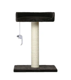 Animalis - Arbre à Chat Poteau Avec Sofa - Noir