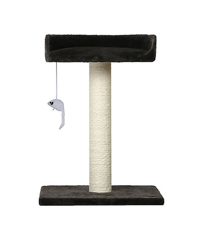 Animalis - Arbre à Chat Poteau Avec Sofa - Noir 3 Animalis - Arbre à Chat Poteau Avec Sofa - Noir