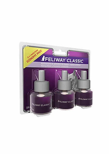 Feliway Classic - Lot Recharge 30J Pour Le Stress Du Chat - 3x48ml 3 Feliway Classic - Lot Recharge 30J Pour Le Stress Du Chat - 3x48ml