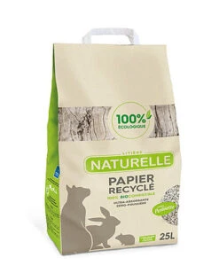 Perlinette - Litière Naturelle Papier Recyclé 100% Éco Pour Chat - 25L