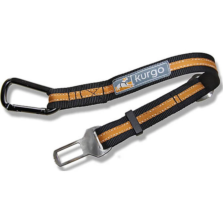 Kurgo - Attache Ceinture De Sécurité Voiture Tether Pour Chien - Orange 3 Kurgo - Attache Ceinture De Sécurité Voiture Tether Pour Chien - Orange