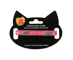Animalis - Collier Fantaisie Poisson Pour Chat - Fushia