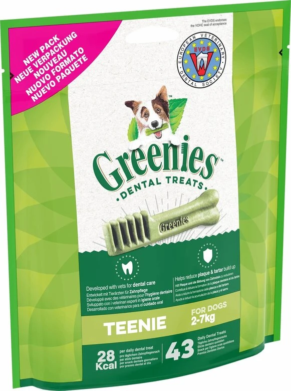 Greenies - Friandises Sticks Dentaires TEENIE Pour Chien Mini - X43 3 Greenies - Friandises Sticks Dentaires TEENIE Pour Chien Mini - X43