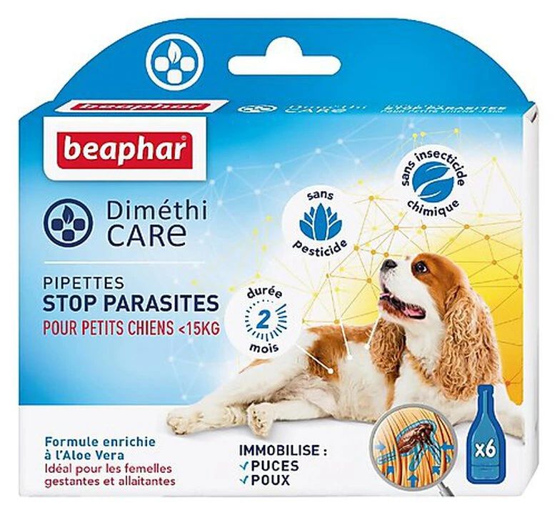 DiméthiCARE - Pipettes STOP S Parasites Pour Petit Chien - 6x1,5ml 3 DiméthiCARE - Pipettes STOP S Parasites Pour Petit Chien - 6x1,5ml