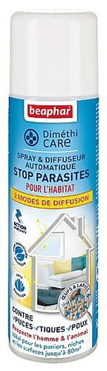 DiméthiCARE - Spray Et Diffuseur STOP Parasites Pour Habitat - 250ml