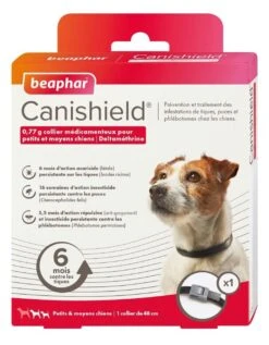 Canishield - Collier Anti-puces Tiques Pour Petit Et Moyen Chien - X1