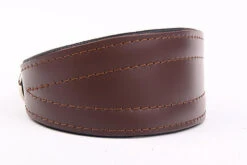 Yogipet - Collier En Cuir Lévrier Pour Chien - Marron