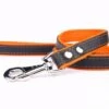 Yogipet - Laisse En Cuir Avec Nylon 120cm Pour Chien - Orange -Chats Chiens Articles Magasin 29154