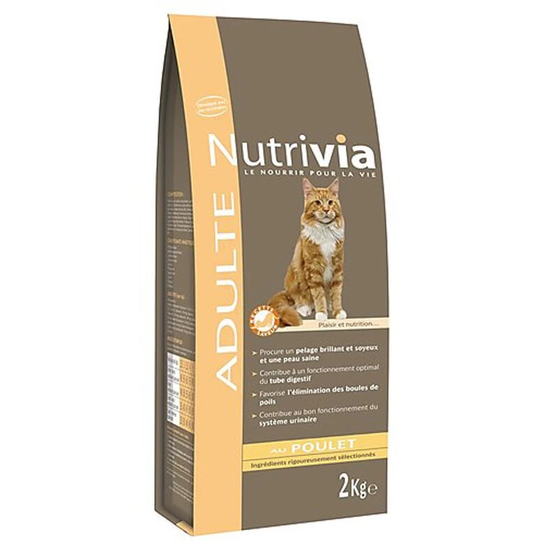Nutrivia - Croquettes Au Poulet Pour Chat Adulte 5 Nutrivia - Croquettes Au Poulet Pour Chat Adulte – Image 3