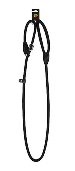 Animalis - Laisse Corde 1/2 Étrangleur De 160cm Pour Chien - Noir