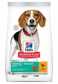 Hill's Science Plan Hill's - Canine Adult Perfect Weight Medium Poulet Pour Chien - 12Kg