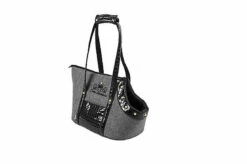 Cazo - Sac De Transport Noir Pour Chien Et Chat - 30x40x24cm