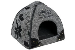 Cazo - Abri Noir Pour Chien Et Chat - 47x46x40