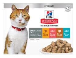 Hill's Science Plan - Bouchées En Sauce Pour Chats Adultes Stérilisés - 12x85g