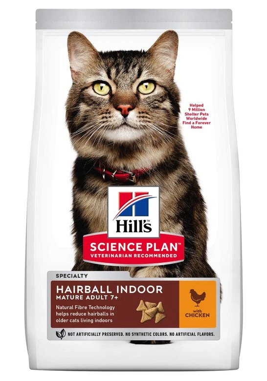 Hill's Science Plan - Croquettes Boules De Poils Au Poulet Pour Chat Sénior - 1,5Kg 3 Hill's Science Plan - Croquettes Boules De Poils Au Poulet Pour Chat Sénior - 1,5Kg