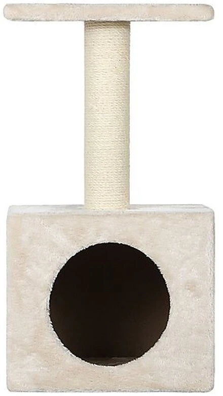 Animalis - Arbre A Chat Niche+Plateau 30x30x56.5cm - Ecru 3 Animalis - Arbre A Chat Niche+Plateau 30x30x56.5cm - Ecru