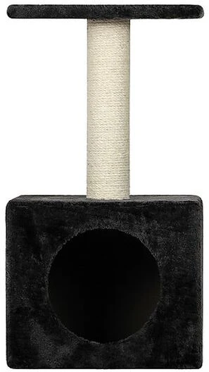 Animalis - Arbre A Chat Niche+Plateau 30x30x56.5cm - Noir 3 Animalis - Arbre A Chat Niche+Plateau 30x30x56.5cm - Noir