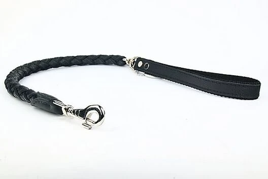 Yogipet - Laisse En Cuir Tressé 120cm Pour Chien - Noir 3 Yogipet - Laisse En Cuir Tressé 120cm Pour Chien - Noir