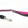 Yogipet - Laisse En Cuir Tressé 120cm Pour Chien - Noir/Rose -Chats Chiens Articles Magasin 41885