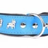 Yogipet - Collier Bouledogue Français Cuir Pour Chien - Bleu 1 Yogipet - Collier Bouledogue Français Cuir Pour Chien - Bleu -Chats Chiens Articles Magasin 41933