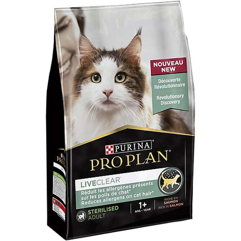 Pro Plan - Croquettes LiveClear +1 Stérilisé Saumon Pour Chat 3 Pro Plan - Croquettes LiveClear +1 Stérilisé Saumon Pour Chat