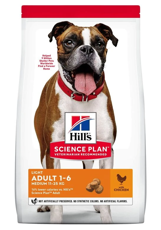 Hill's Science Plan - Croquettes Adult Light Medium Poulet Pour Chien - 2,5Kg 3 Hill's Science Plan - Croquettes Adult Light Medium Poulet Pour Chien - 2,5Kg