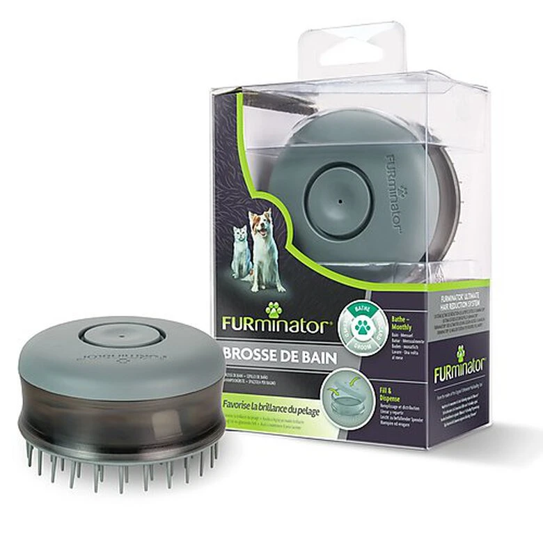 Furminator - Brosse De Bain DeShedding De Toilettage Pour Chien Et Chat 3 Furminator - Brosse De Bain DeShedding De Toilettage Pour Chien Et Chat
