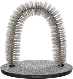 Trixie - Arc De Massage Et De Soins Du Pelage Gris Pour Chat - 36×33cm