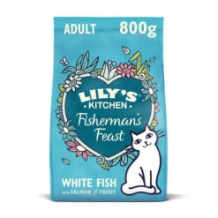 Lily's Kitchen - Croquettes Délice Pêcheur Au Poisson Blanc Et Saumon Pour Chat - 800g
