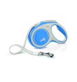 Flexi - Laisse New Confort Avec Sangle De 5m Pour Chien M - Bleu