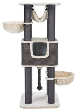 Trixie - Arbre à Chat XXL Humberto Crème Et Gris Pour Chat - 174cm
