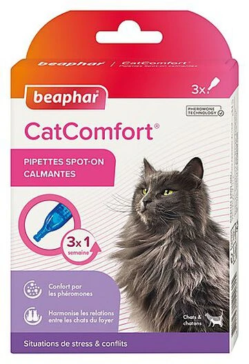 Beaphar - Pipettes Catcomfort Calmantes Pour Chat - X3 3 Beaphar - Pipettes Catcomfort Calmantes Pour Chat - X3