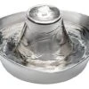 PetSafe - Fontaine à Eau Seaside Inox Pour Chien Et Chat - 1,7L -Chats Chiens Articles Magasin 50597