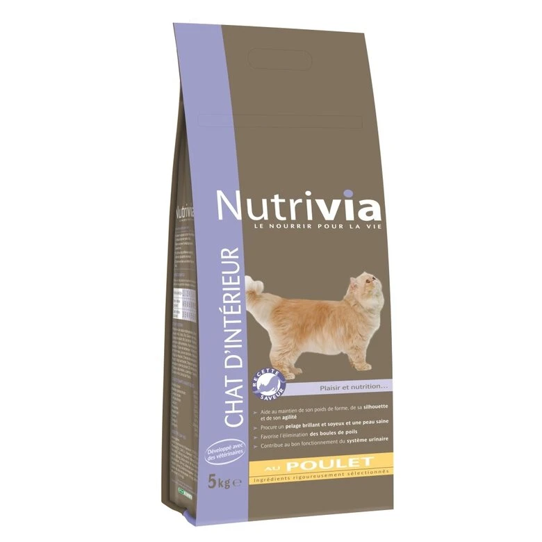 Nutrivia - Croquettes Au Poulet Pour Chat D'Intérieur 5 Nutrivia - Croquettes Au Poulet Pour Chat D'Intérieur – Image 3