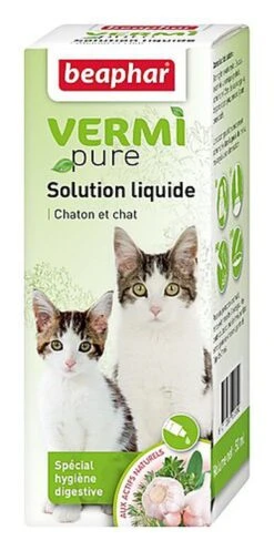 Beaphar - Solution Liquide Digestive Vermi Pure Pour Chat Et Chaton - 50ml