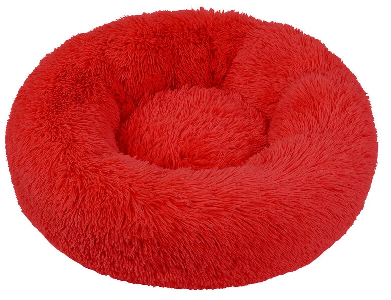 Wouapy - Corbeille Ronde Moelleuse Rouge Pour Chien - 50cm 3 Wouapy - Corbeille Ronde Moelleuse Rouge Pour Chien - 50cm