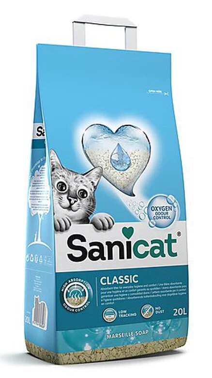 Sanicat - Litière Sanicat Classic Absorbante à L'Oxygène Actif Pour Chat - 20L 3 Sanicat - Litière Sanicat Classic Absorbante à L'Oxygène Actif Pour Chat - 20L
