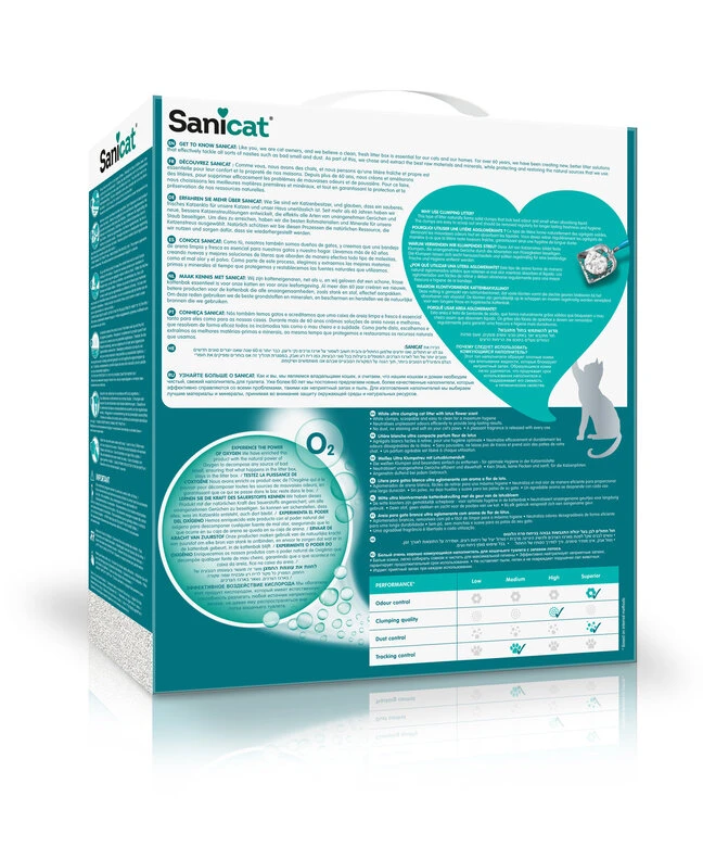 Sanicat - Litière Active White Ultra Agglomerante à L'Oxygene Actif Pour Chat - 10L 4 Sanicat - Litière Active White Ultra Agglomerante à L'Oxygene Actif Pour Chat - 10L – Image 2