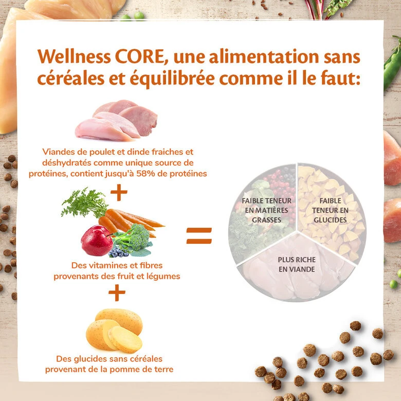 Wellness CORE - Croquettes Sterilised Poulet Et Dinde Pour Chat - 1,75Kg 7 Wellness CORE - Croquettes Sterilised Poulet Et Dinde Pour Chat - 1,75Kg – Image 5